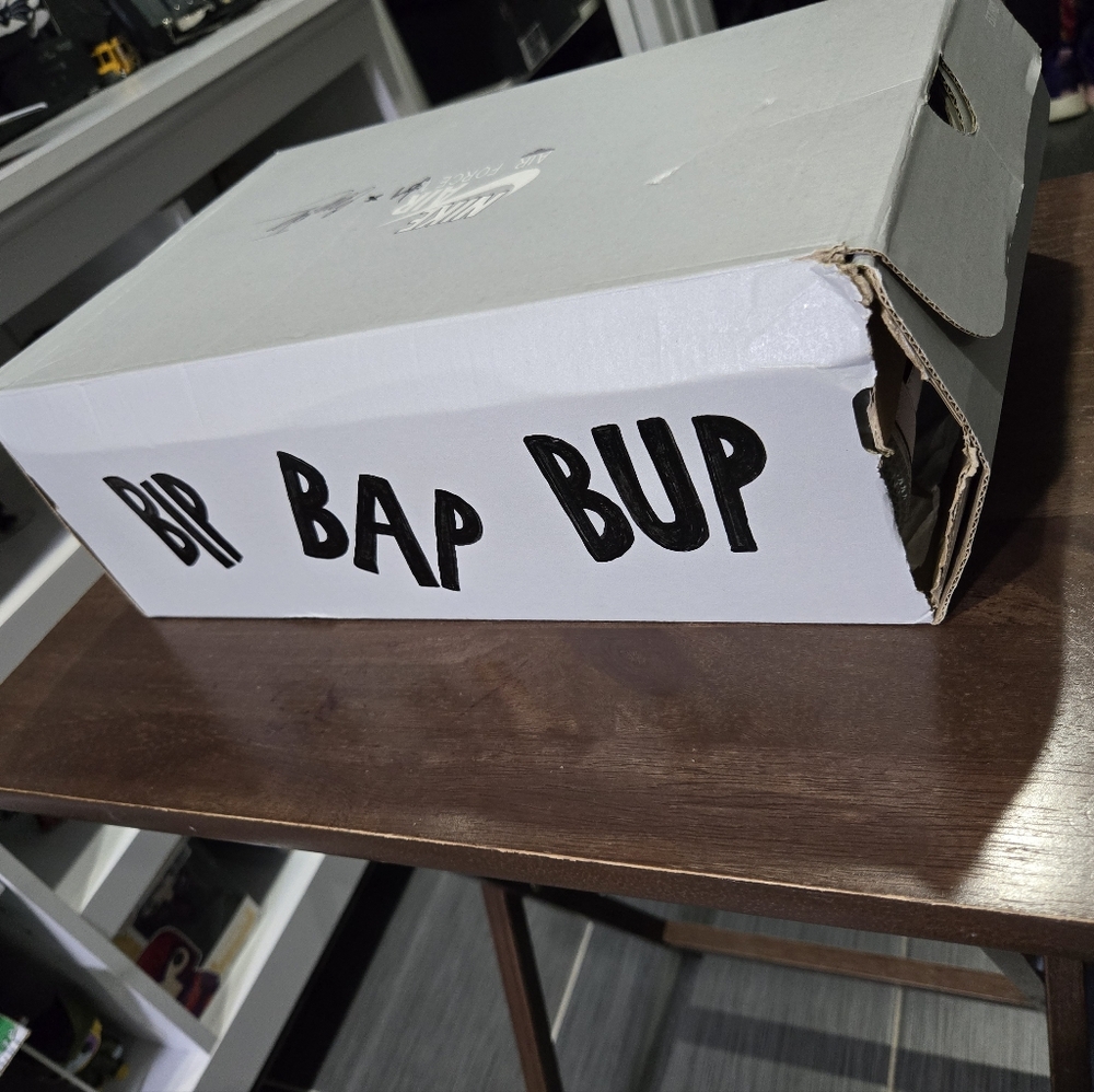 Custom Boo/DBZ Nike Air Force 1 White and Gray - Picture 14 of 15